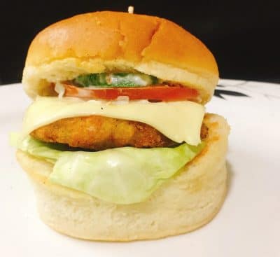 Cheesy Chicken Burger