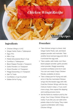 Chicken Wings - Chicken Wings Recipe - Tasted Recipes