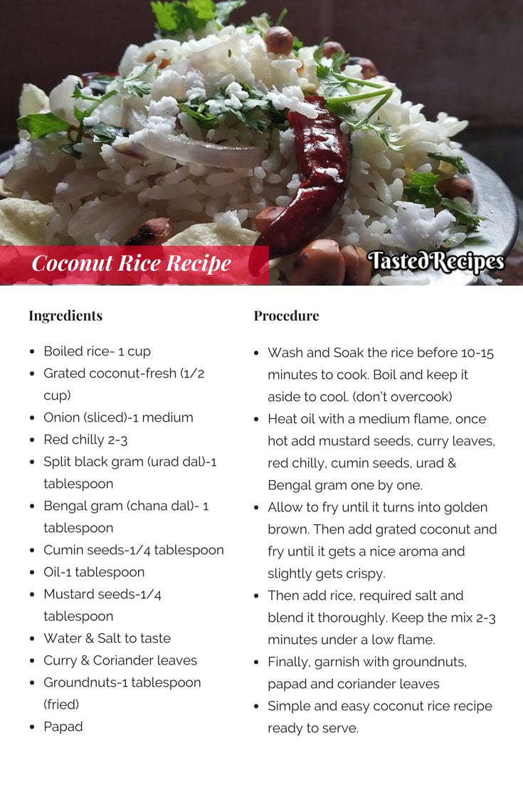 Coconut rice recipe
