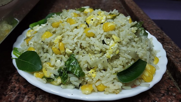 Easy Egg Corn Fried Rice Recipe Tasted Recipes