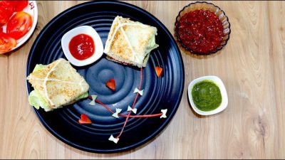 No Cook Kite Sandwich Recipe - Uttarayan Special Recipe