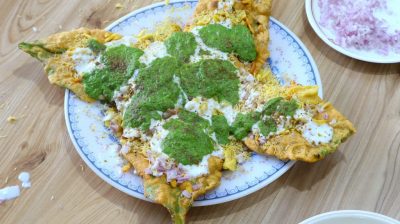 palak bhajiya chaat