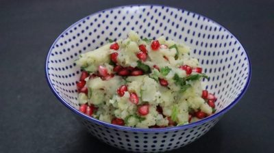 Mashed Potato Pomegranate Salad