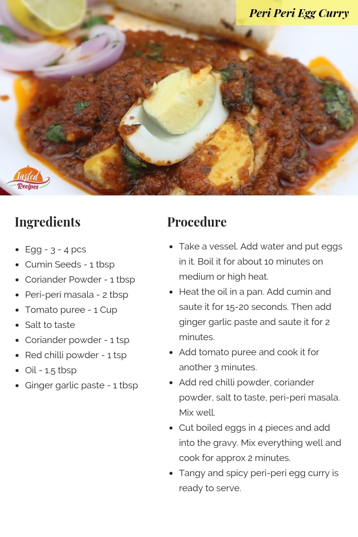 peri peri egg curry