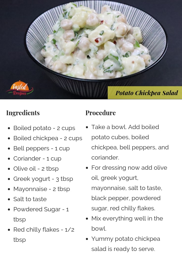 Potato chickpea salad
