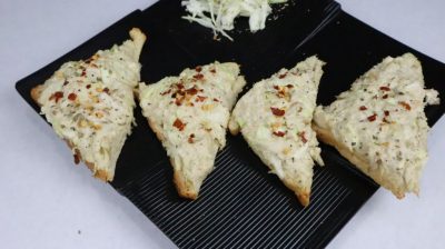 chicken mayonnaise open toast