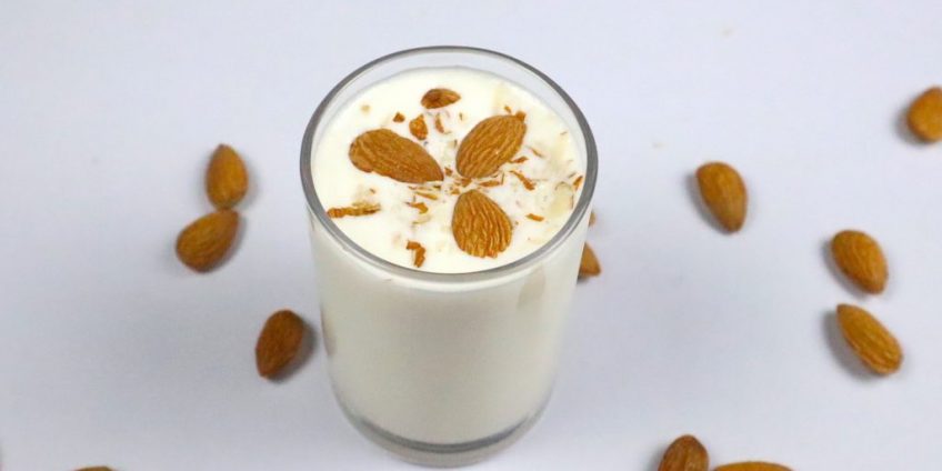 Almond Milkshake - Badam Milk Recipe | TastedRecipes