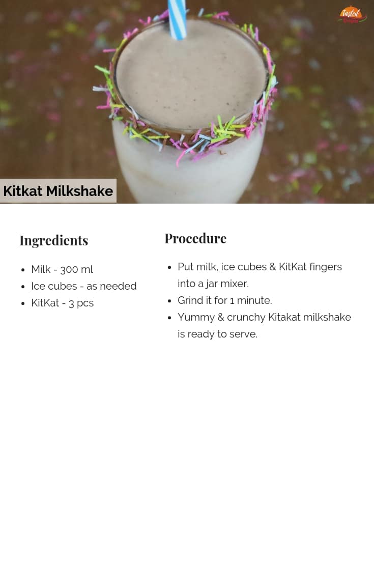 kitkat milkshake