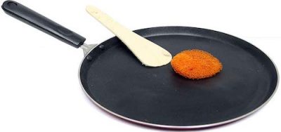 EuroSleek Non-Stick Regular Gas Stove Compatible Dosa Tawa (24 cm :240 mm:9 Inches) (Size No.10) (2.6mm Thickness)