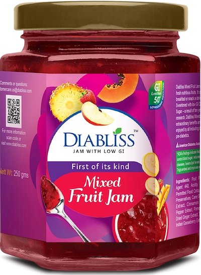 diabliss mixed fruit jam