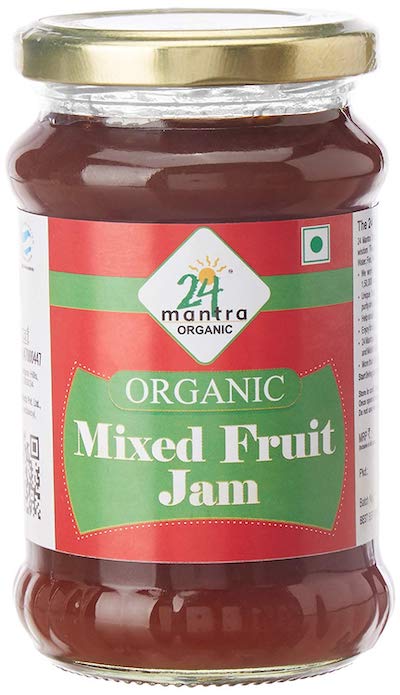 24 mantra organic mixed fruit jam