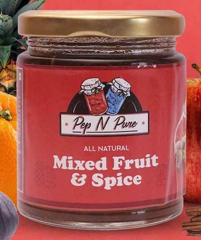pep n pure mixed fruit & spice jam