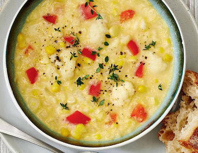 cauliflower corn chowder