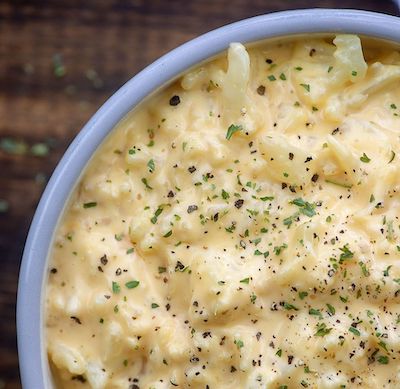 cauliflower mac n cheese