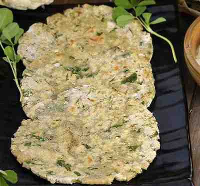 cauliflower methi roti