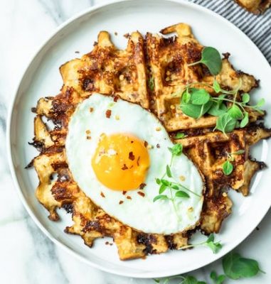 cauliflower waffles