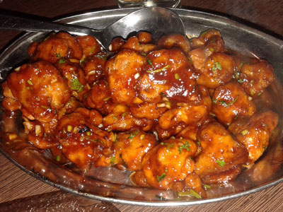 honey chilli cauliflower