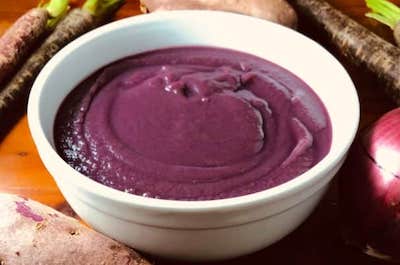 purple soup