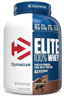 dymatiz nutrition elite whey protein powder