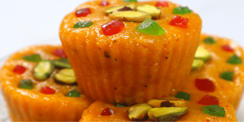 mango cupcakes barfi