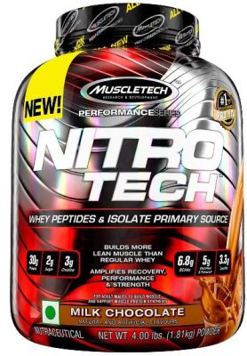 muscletech performance series nitrotech whey protein