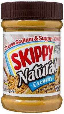 skippy natural peanut butter creamy