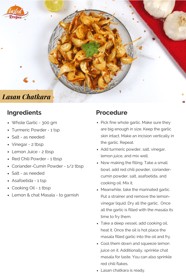 lasan chatkara recipe card