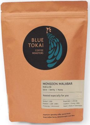 blue tokai coffee roasters monsoon malabar medium dark roast arabica coffee