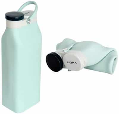 foldable sporty silicone water bottle