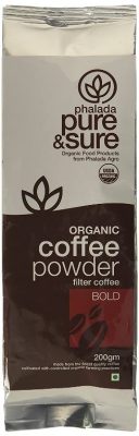 pure & sure organic coffee powder