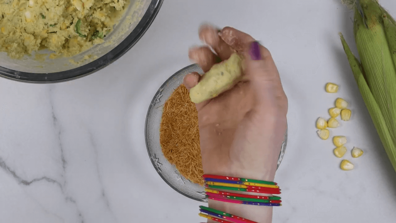 Crispy Corn Kabab step-2
