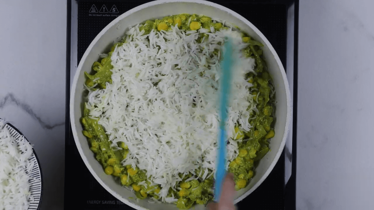 Sweet Corn Pulao step-9