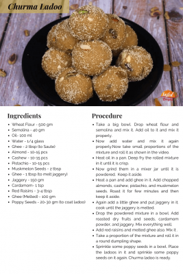 Churma Ladoo Gujarati Recipe - Tasted Recipes