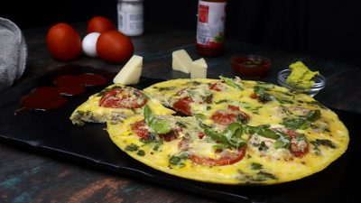 tomato cheese omelette