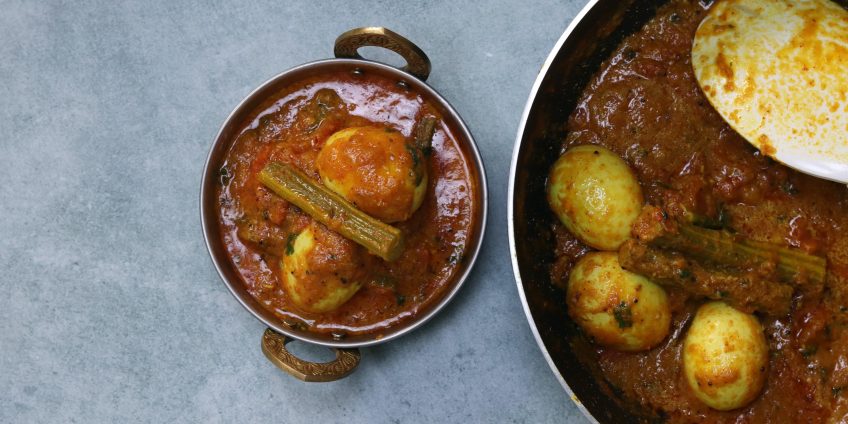 Drumstick Egg Masala Curry