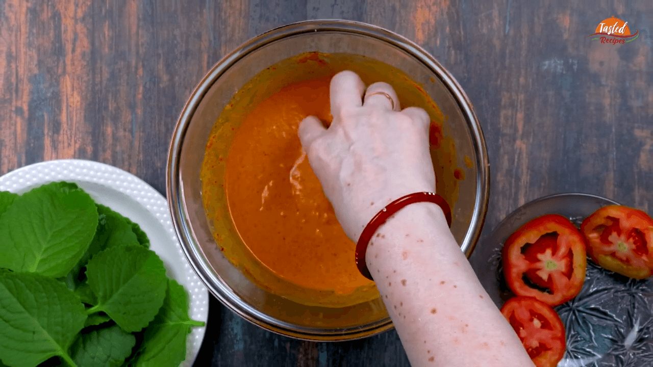 Tomato Bhajiya step-2