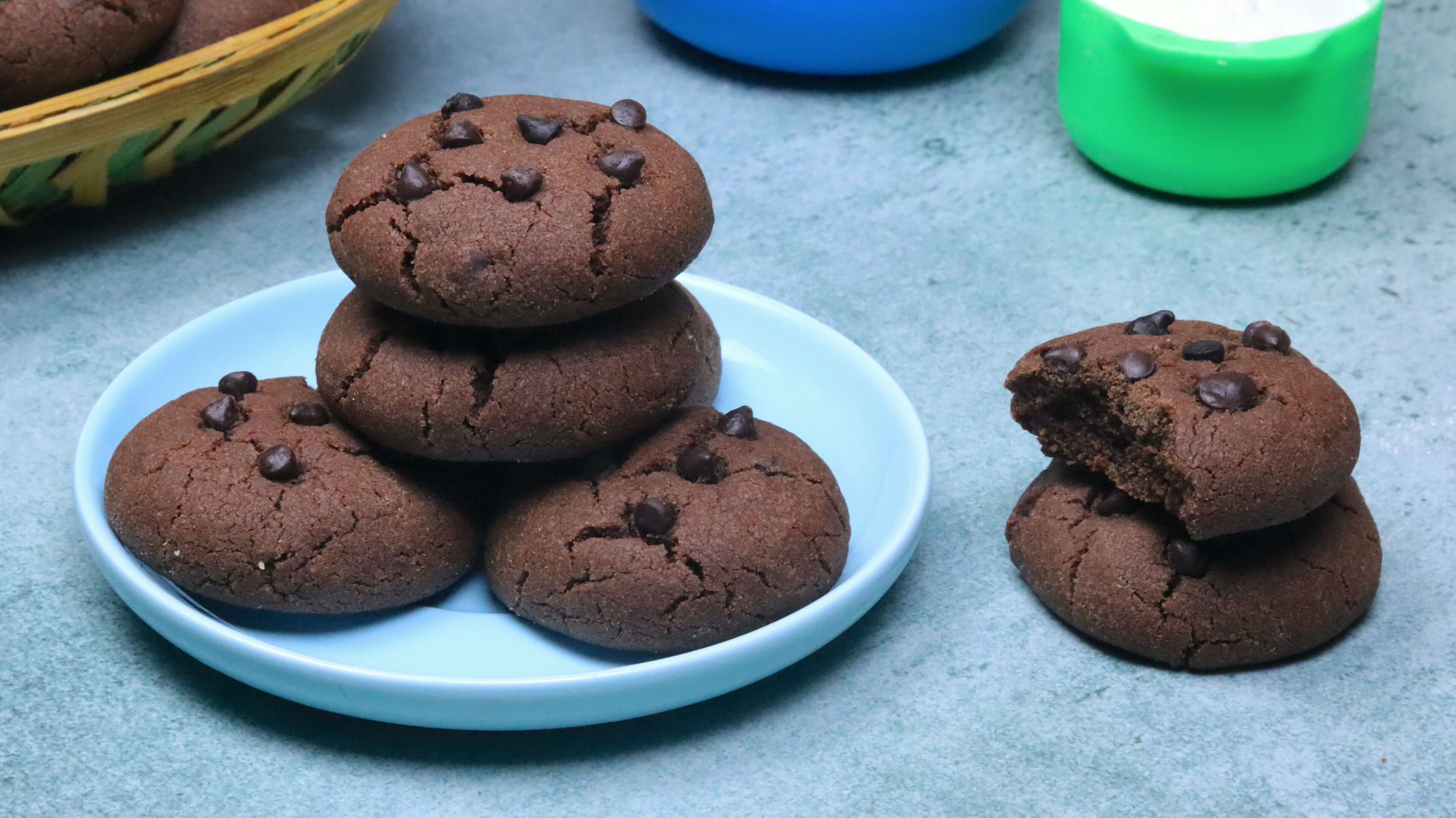 Baking homemade cookies