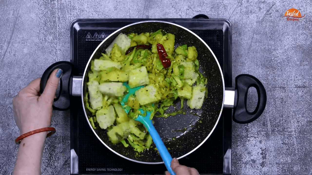 Cabbage Cauliflower Dhokla step-4