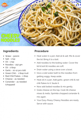 Easy Cheesy Noodles - Tasted Recipes