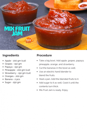 Mix Fruit Jam - Homemade Mixed Fruit Jam Recipe - Tasted Recipes