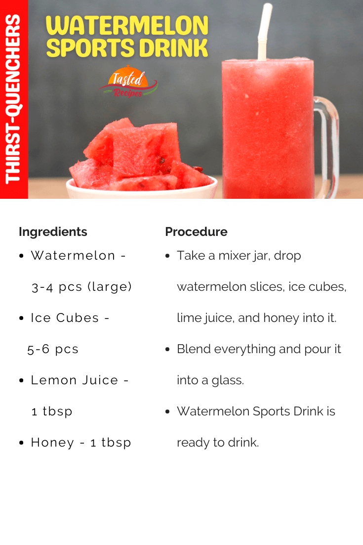 Watermelon Sports Drink Recipe Card