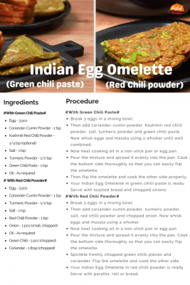 Indian Egg Masala Omelette - 2 Ways - Tasted Recipes