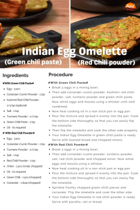 Indian Egg Masala Omelette - 2 Ways - Tasted Recipes
