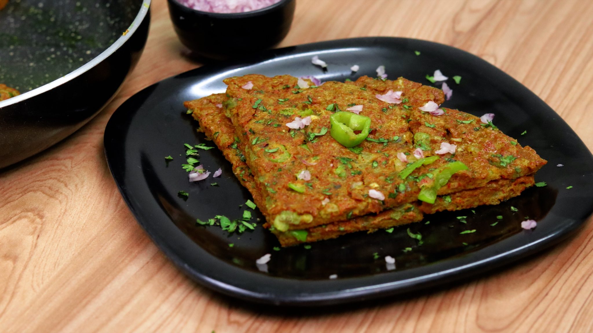 Indian Egg Masala Omelette - 2 Ways - Tasted Recipes