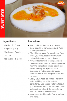 Sweet Lassi - The Indian Summer Drink - Tasted Recipes