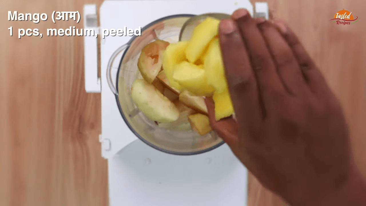 Mix fruit lassi step 5